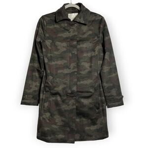 NEW Anatomie Camo Midori Long Travel Jacket SIZE S Green Ponte Coat NWT